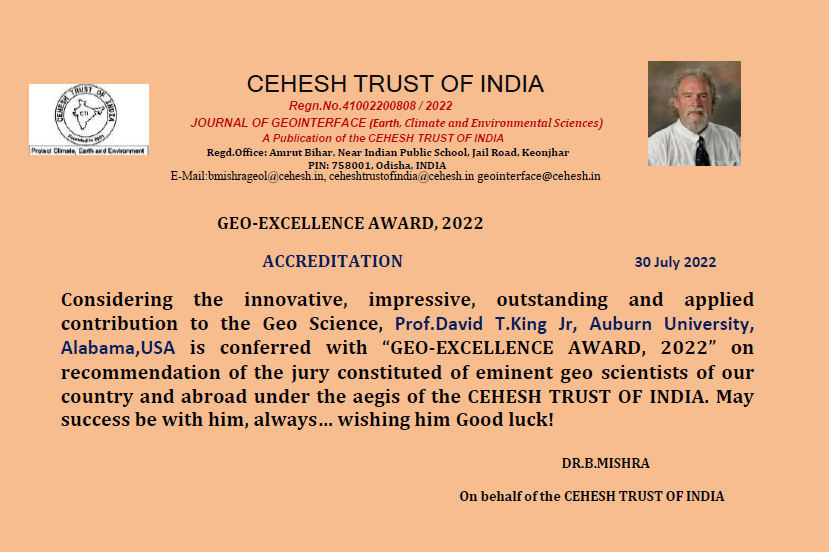 GEO EXCELLENCE AWARD,2022 - Certificate